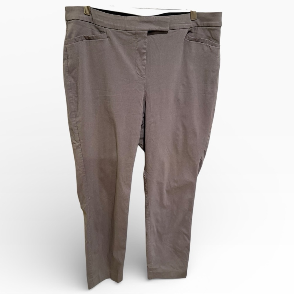 Lane Bryant Women's Taupe Chinos - Size 16 (lots of stretch)